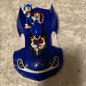 Blue Toy Car with Activity Set sonic